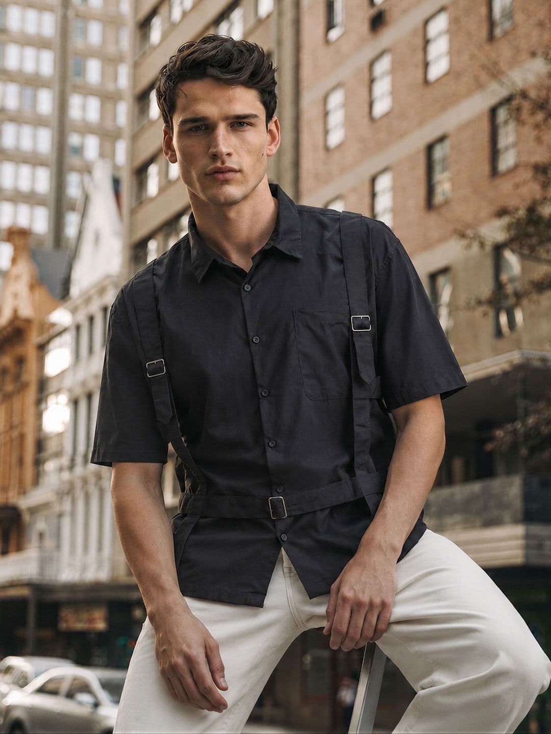 The Indian Garage Co Men Boxy Opaque Casual Shirt - view 1