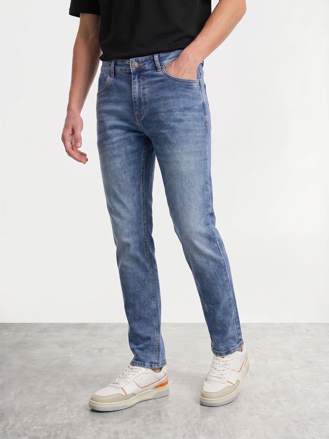 Mast & Harbour Men Heavy Fade Stretchable Jeans - view 1