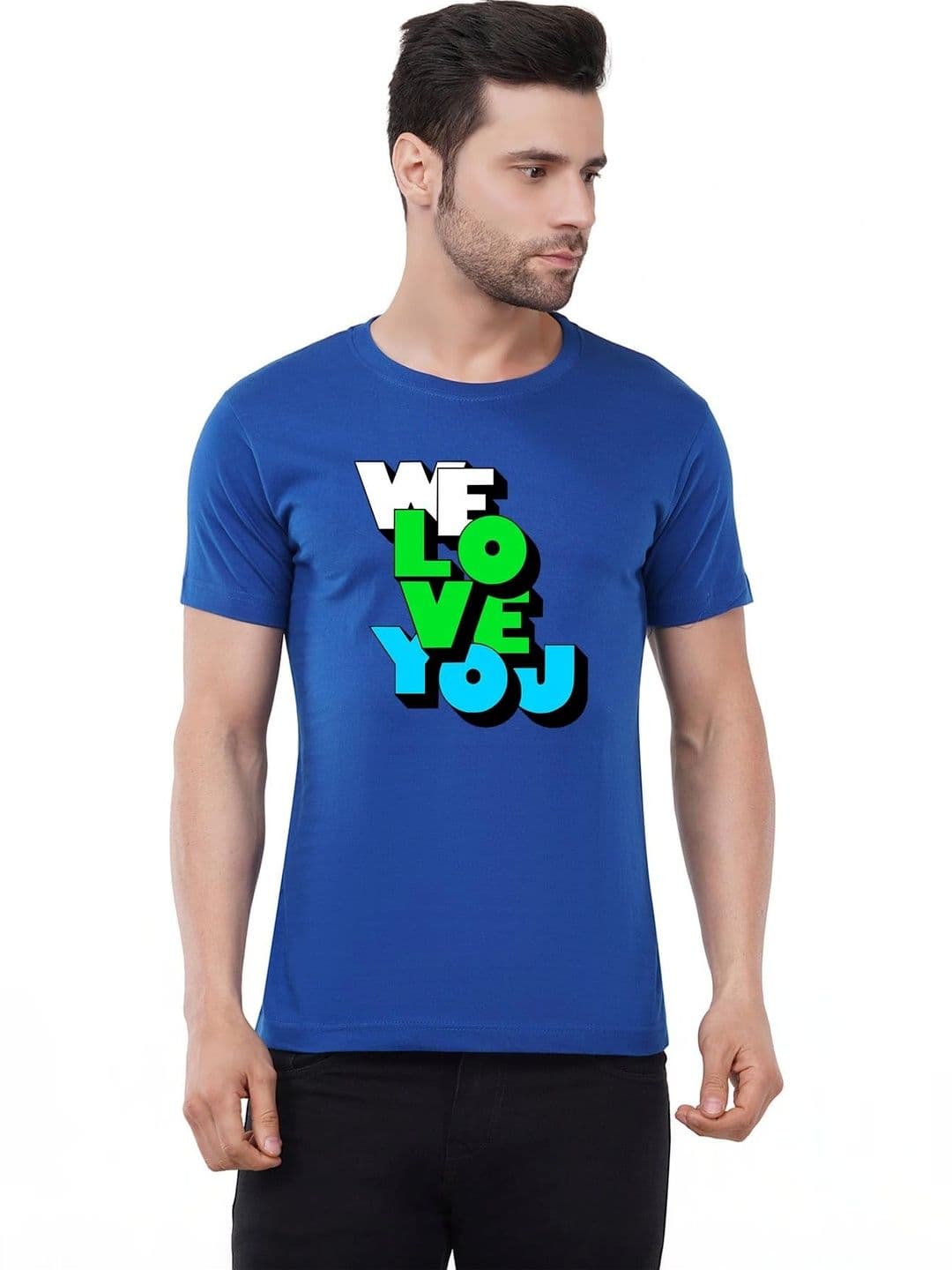 Aseria Men Typography Printed Round Neck Short Sleeves T-shirt - view 1