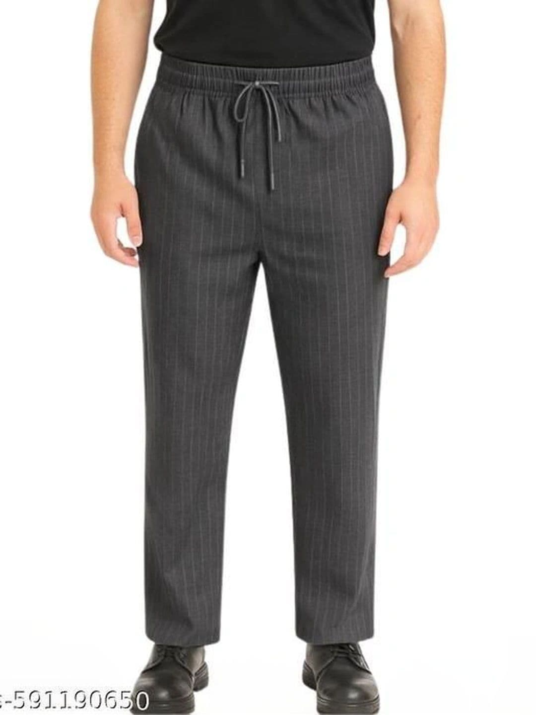 Global Jeans Men Striped Mid-Rise Relaxed Fit Lounge Pants - view 1