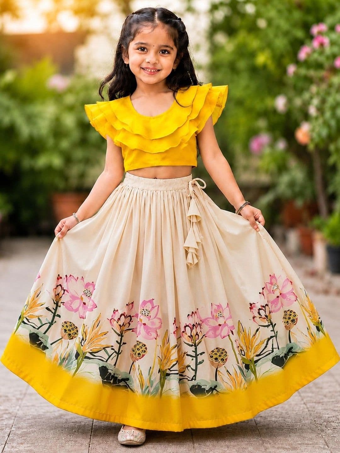 DRISHIV ENTERPRISE Girls Ready to Wear Lehenga & - view 1