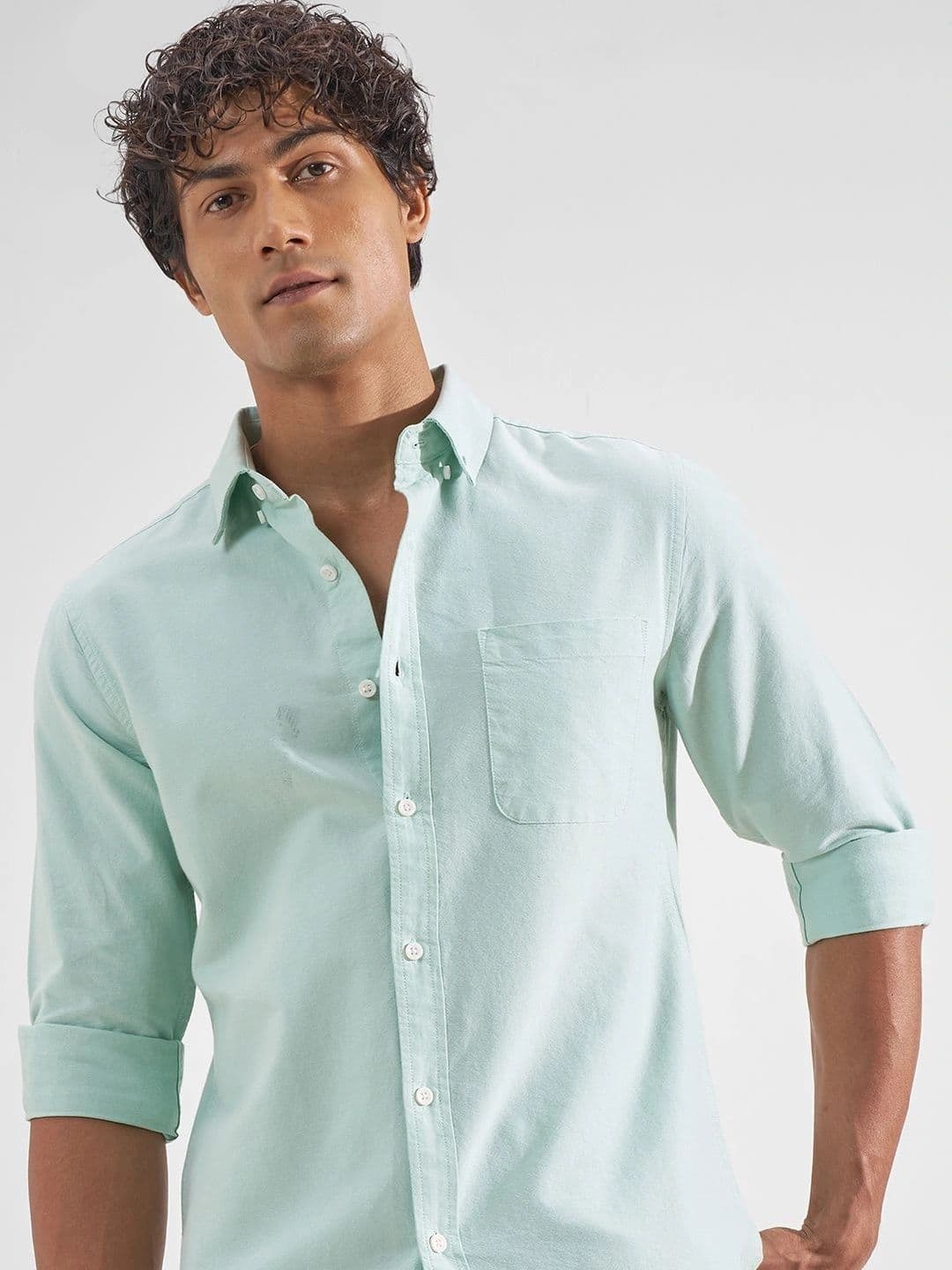HIGHLANDER Oxford Button-Down Cotton Shirt - view 1