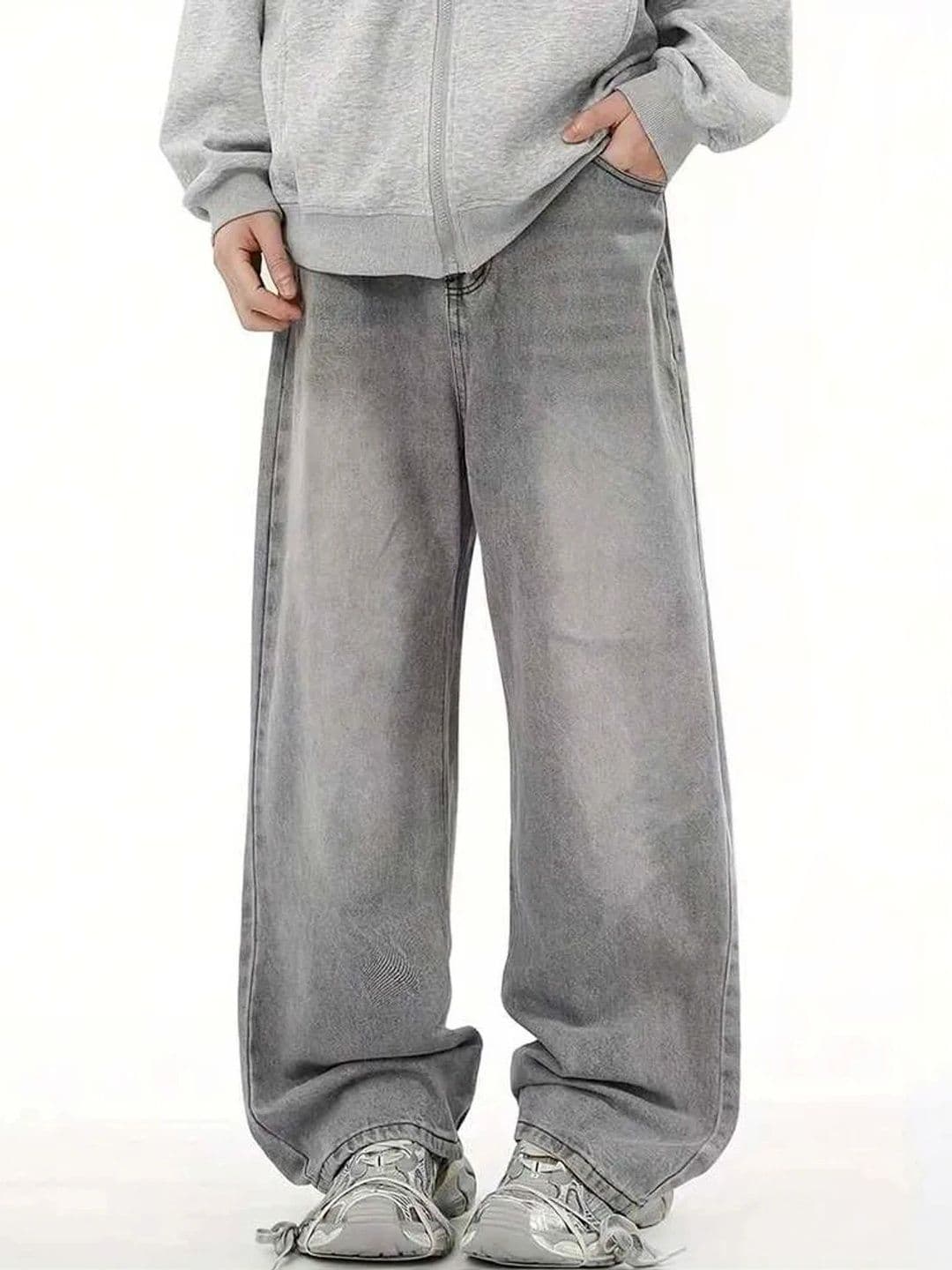 Stylecast X Kotty Men Wide Leg Low-Rise Jeans - view 1