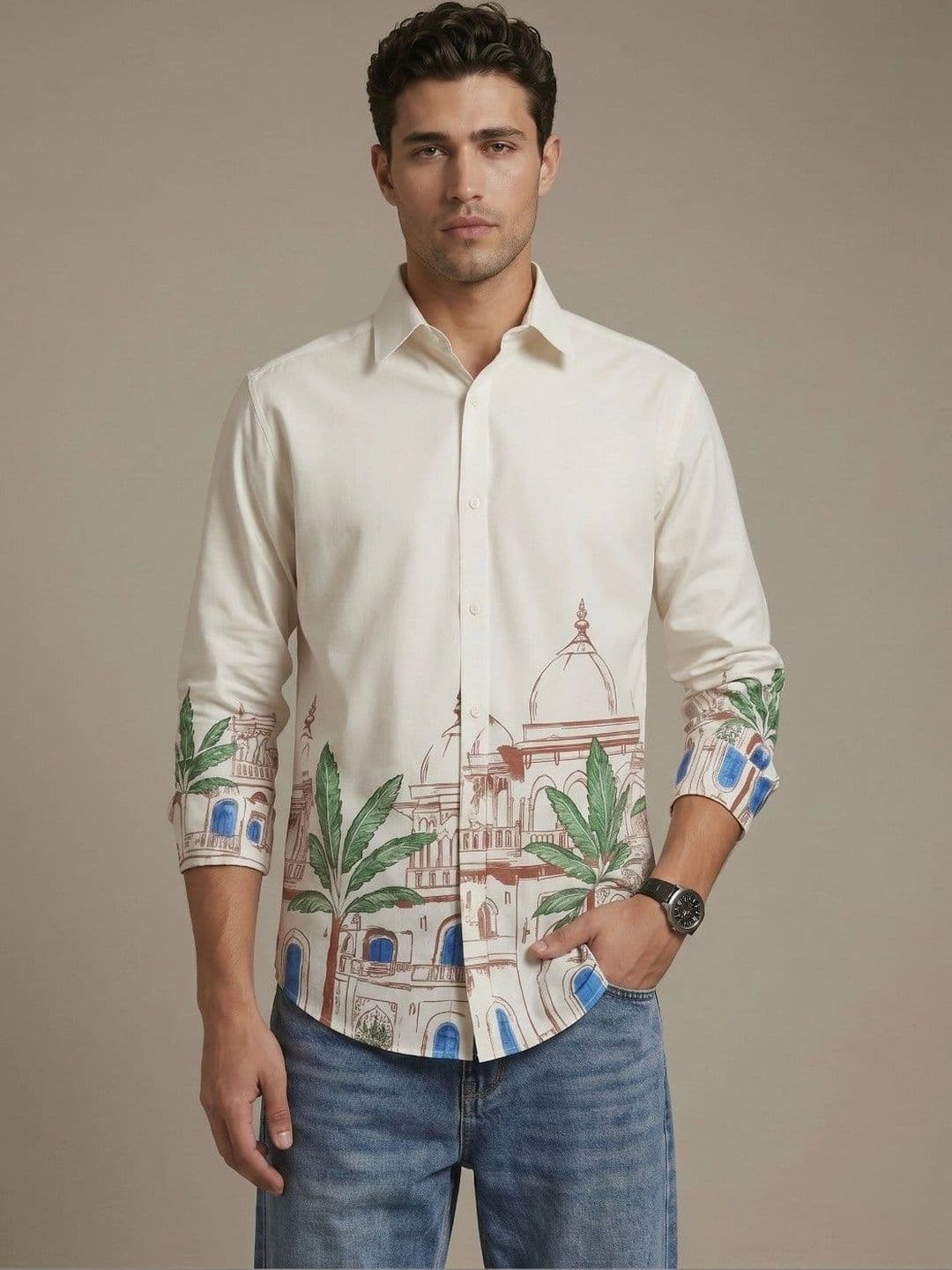 glitchez Men Standard Printed Casual Shirt - view 1
