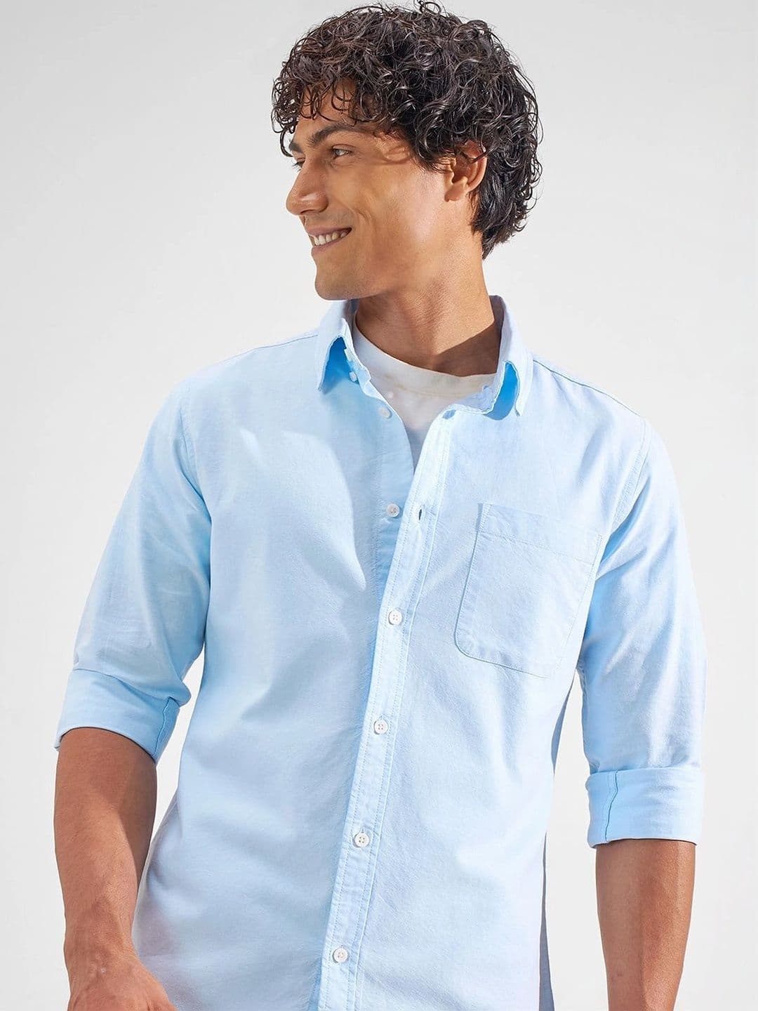 HIGHLANDER Men Button-down Oxford Cotton Shirt - view 1