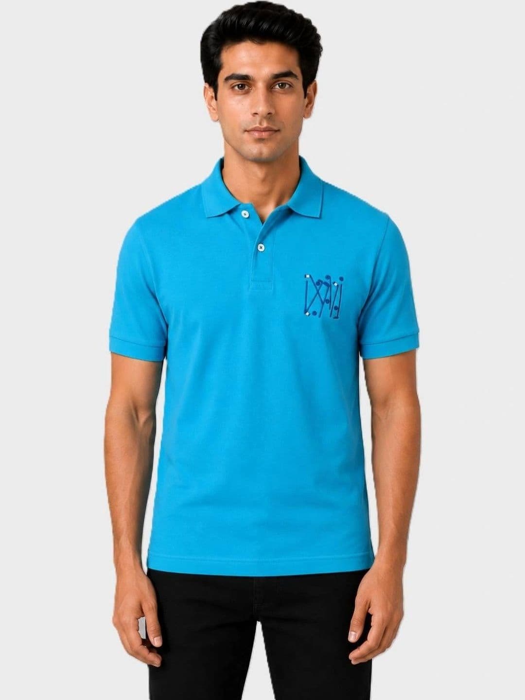 ETICO Men Polo Collar Primeknit T-shirt - view 1