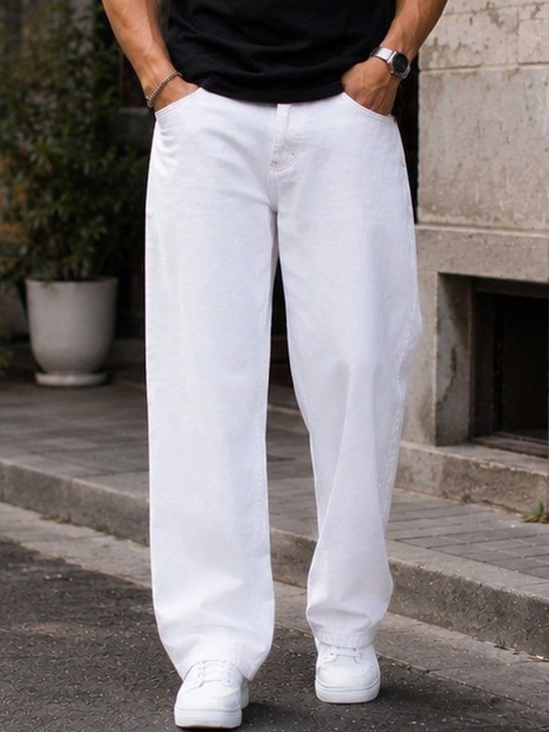 MARK VIEW Men Classic Straight Fit Mid-Rise Stretchable Jeans - view 1
