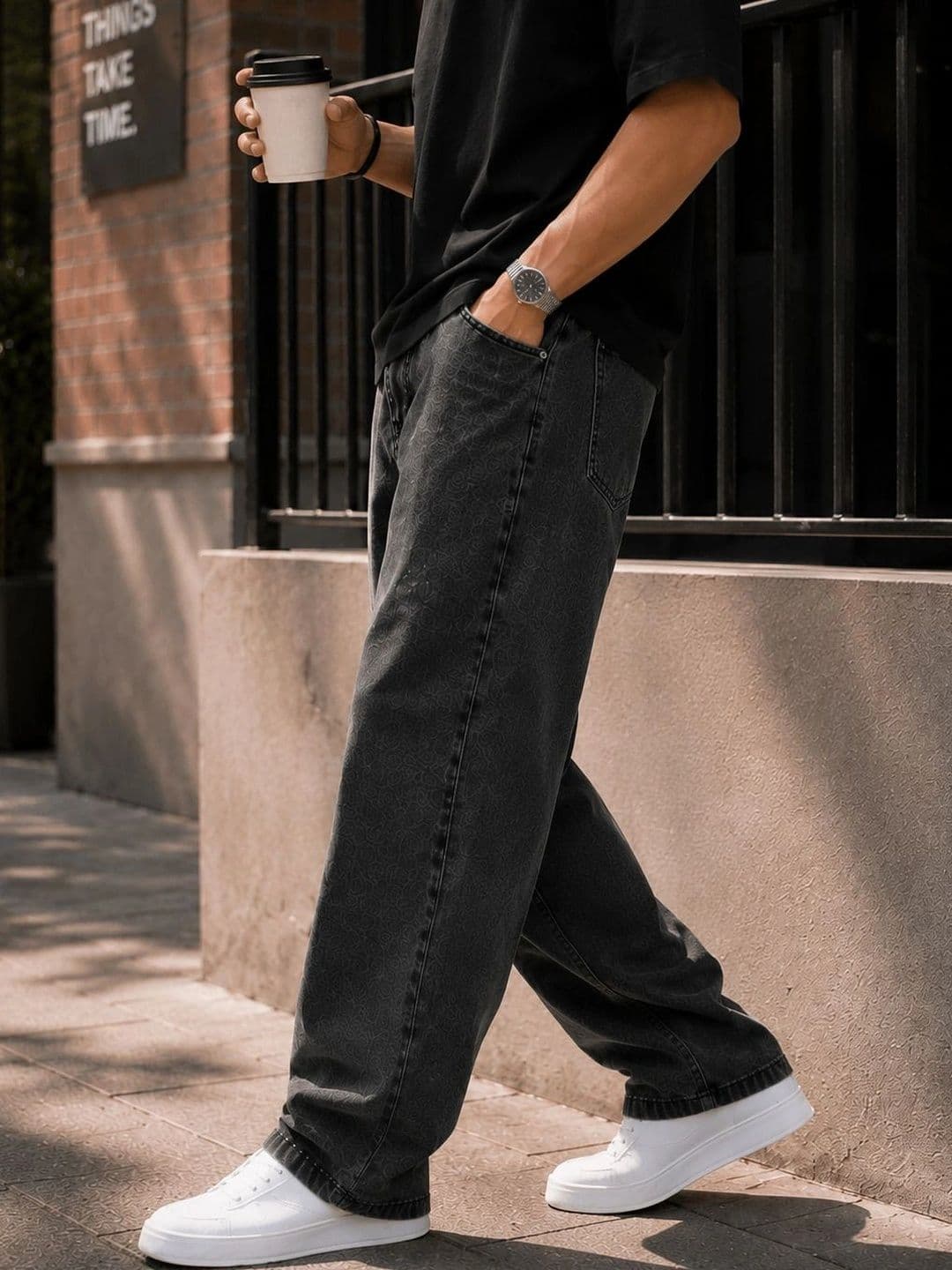 DENIM LIFE Men Classic Straight Fit Mid-Rise Stretchable Jeans - view 1