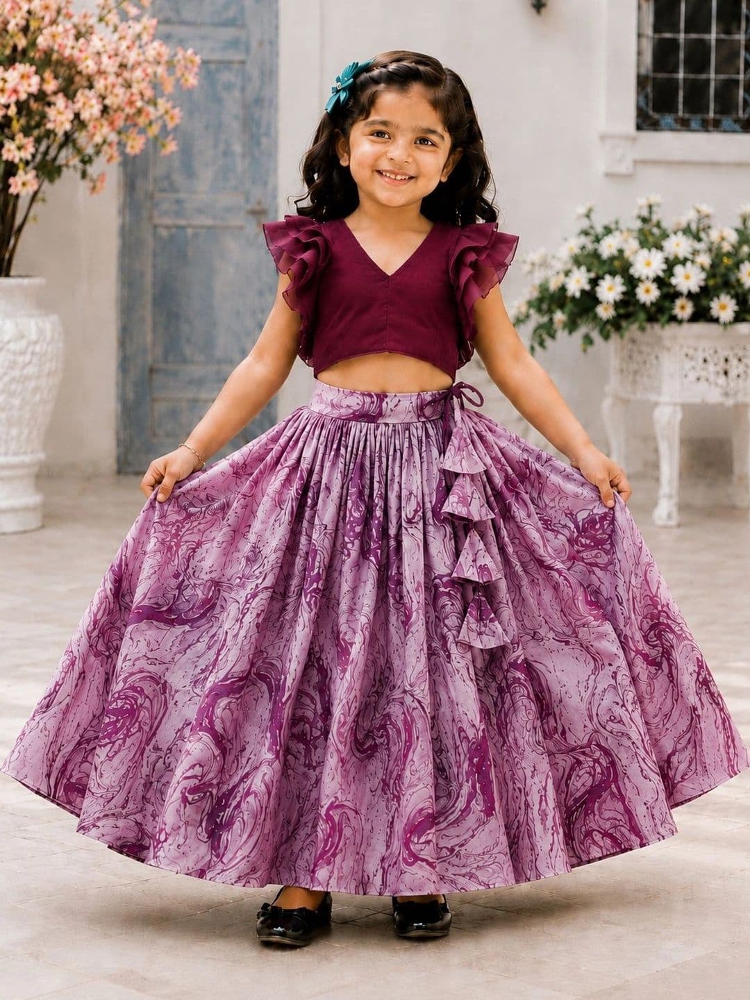 DRISHIV ENTERPRISE Girls Ready to Wear Lehenga & - view 1