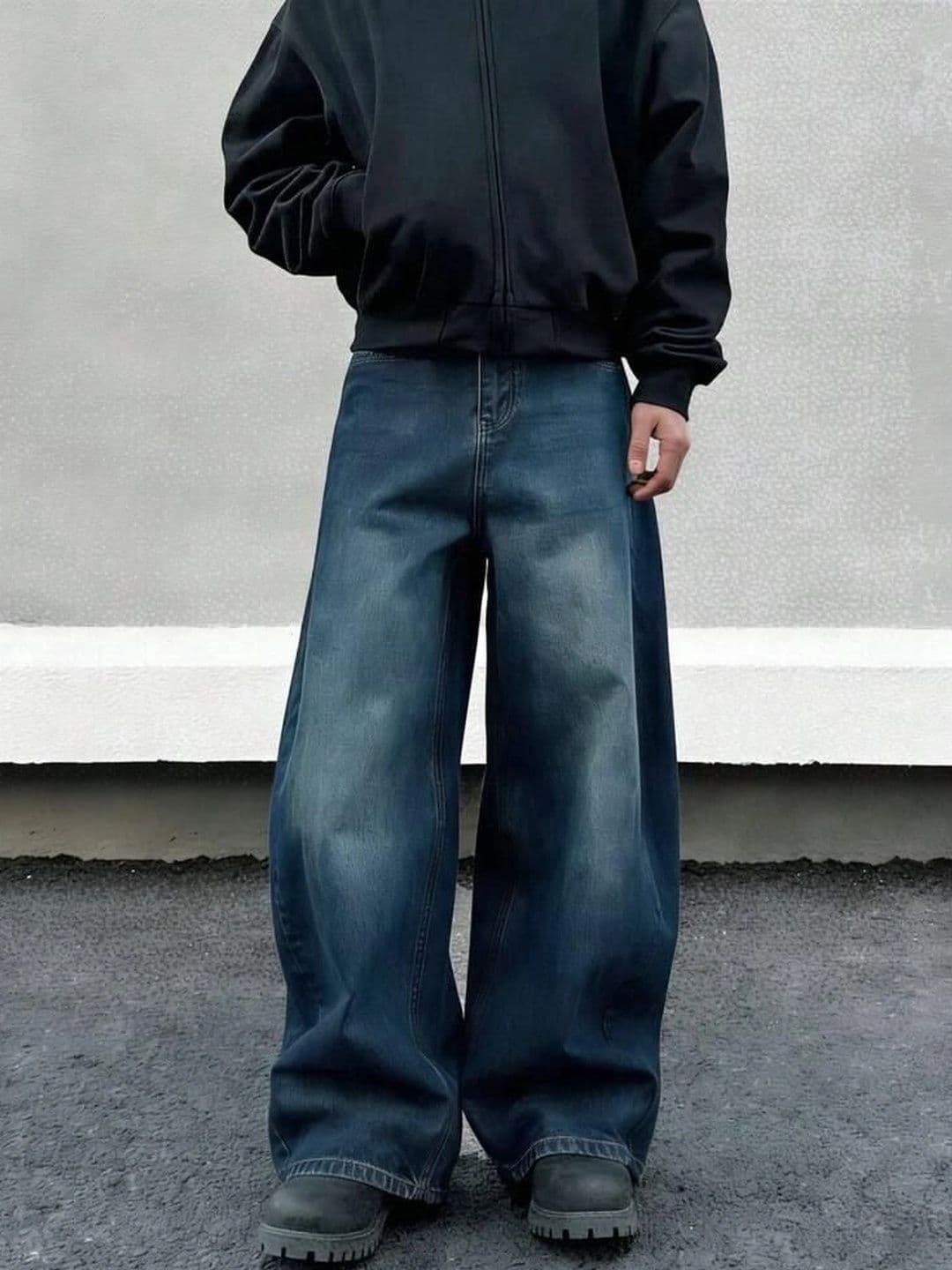 Mast & Harbour Men Wide Leg High-Rise Jeans - view 1