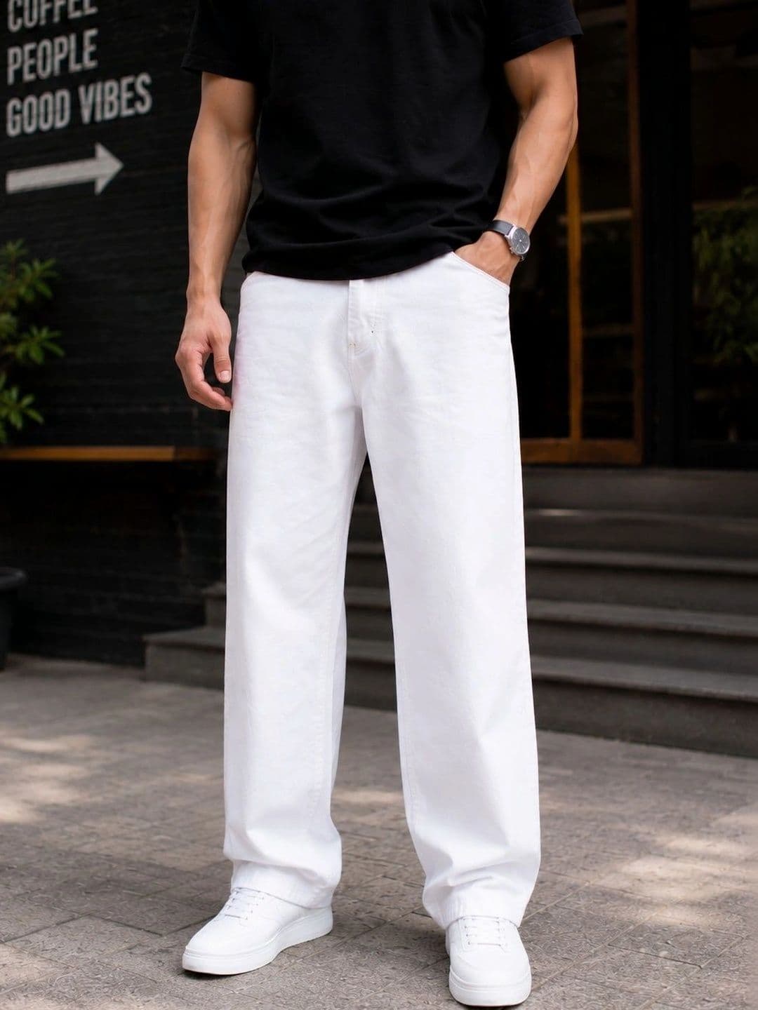 GARTEEN Men Classic Straight Fit Mid-Rise Stretchable Jeans - view 1