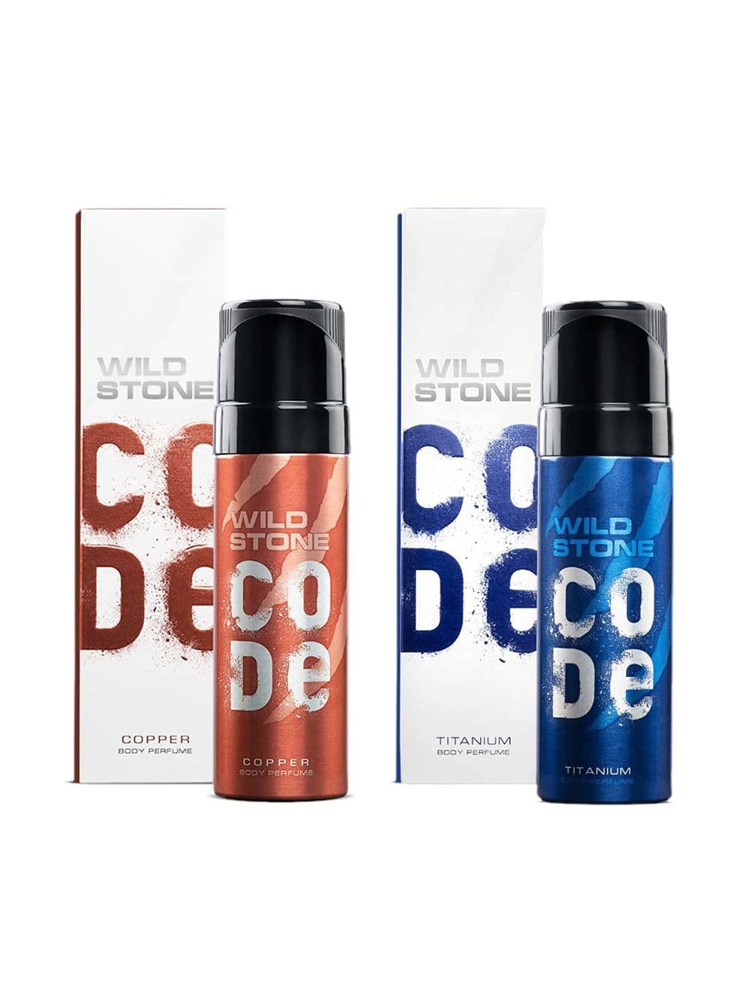 Wild stone code Men Set of Code Copper & Titanium Body Perfume Deodorants - 150 ml Each - view 1