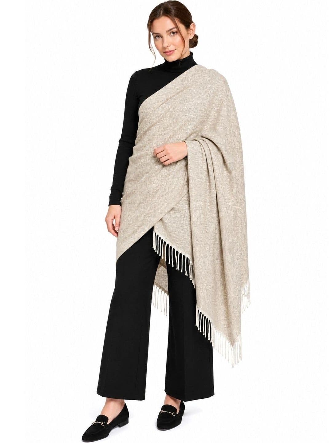 Life And Style Women Woven Design Shawl - view 1