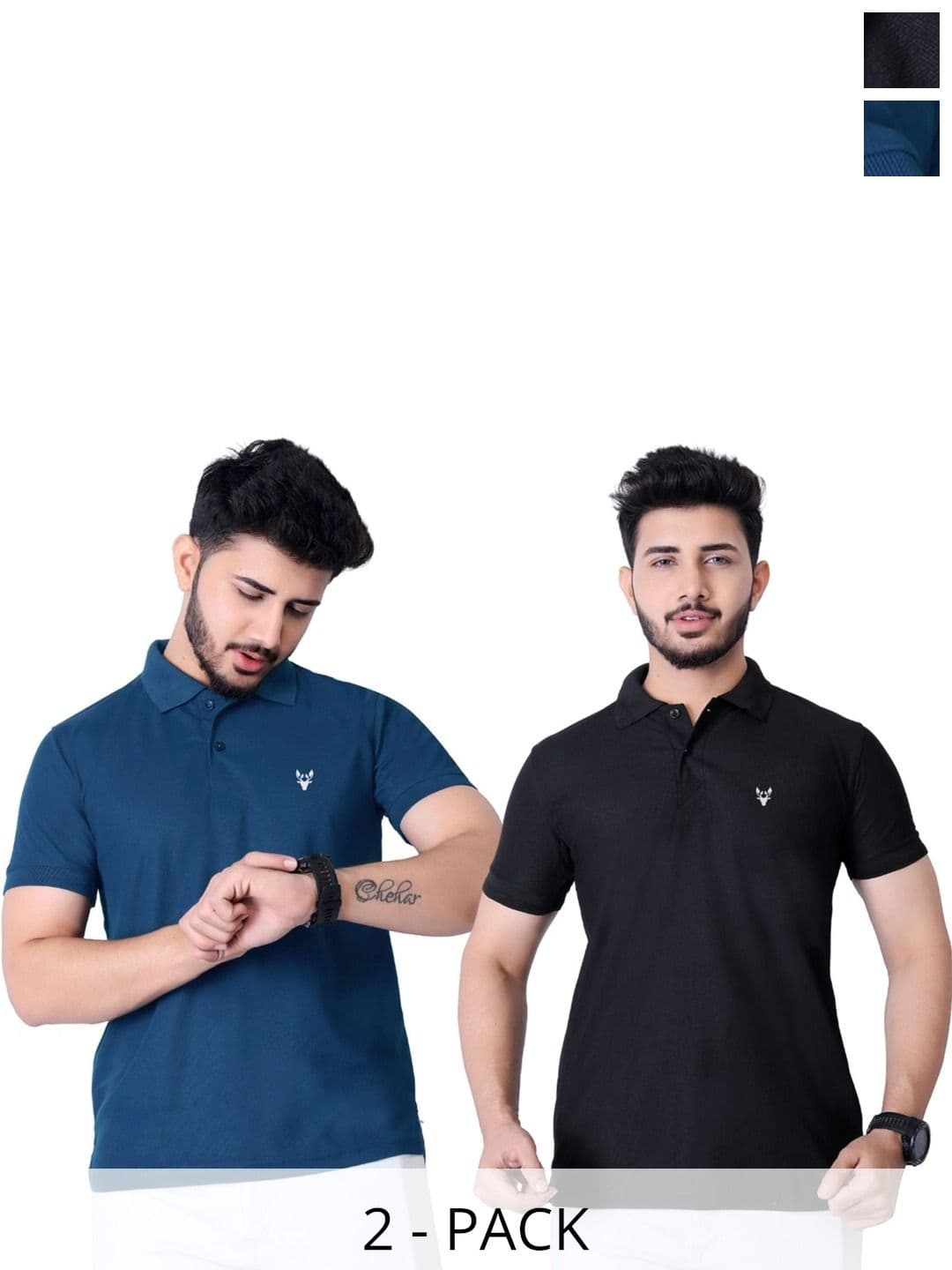DEE LEAF Men Brand Logo 2 Polo Collar Abzorb T-shirt - view 1