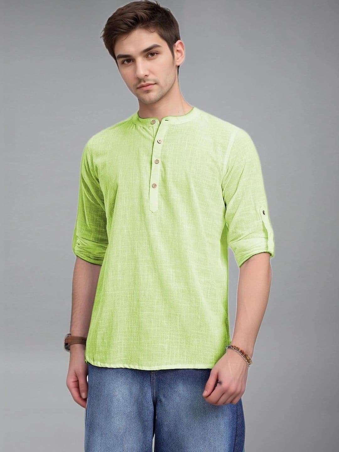 BLUE ROBED Men Kurta - view 1