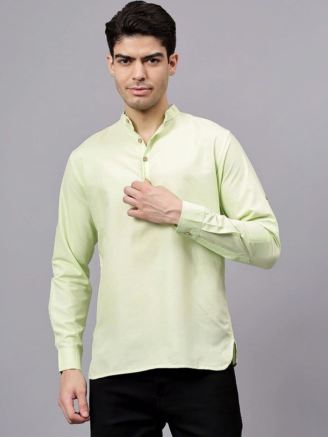 BLUE ROBED Men Kurta - view 1