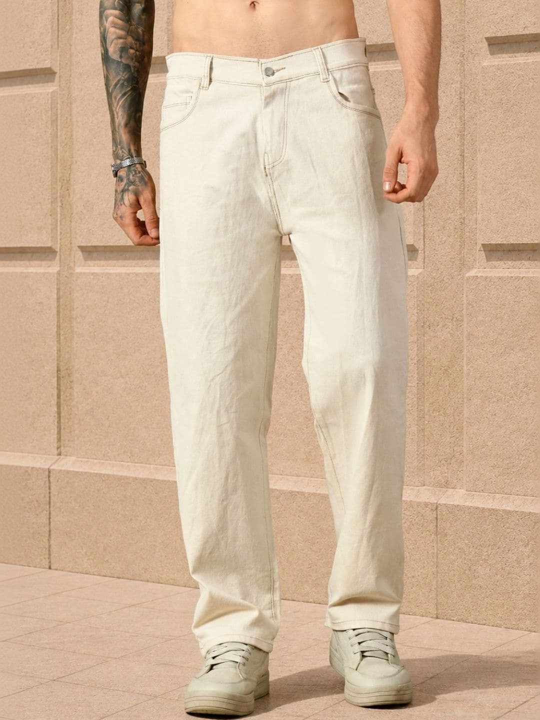 Moda Star Men Classic Relaxed Fit Mid-Rise Stretchable Jeans - view 1