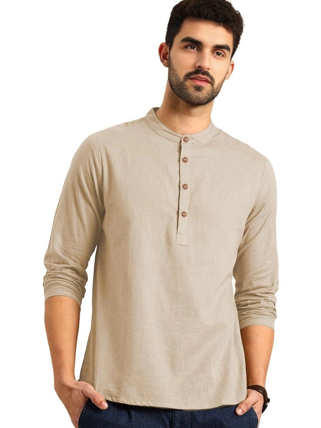BLUE ROBED Men Kurta - view 1