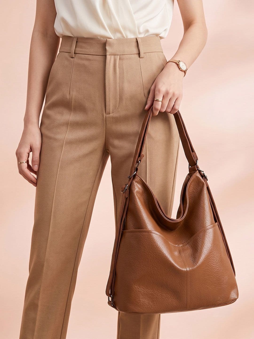 CORSICA PU Structured Shoulder Bag - view 1