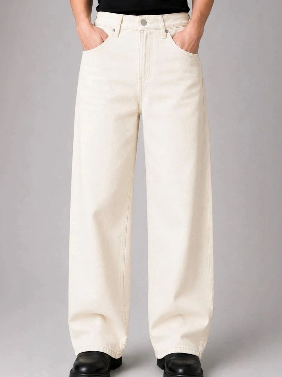FLAYING Men Relaxed Fit Mid-Rise Light Fade Jeans - view 1