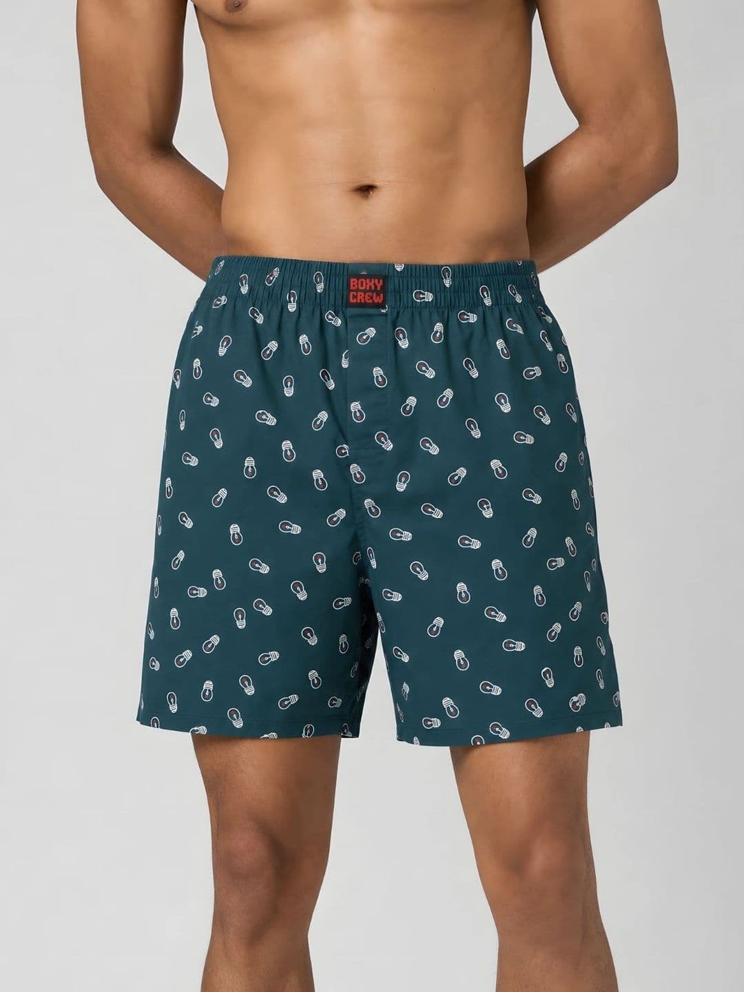 Boxy Crew Printed Pure Cotton Boxers - view 1