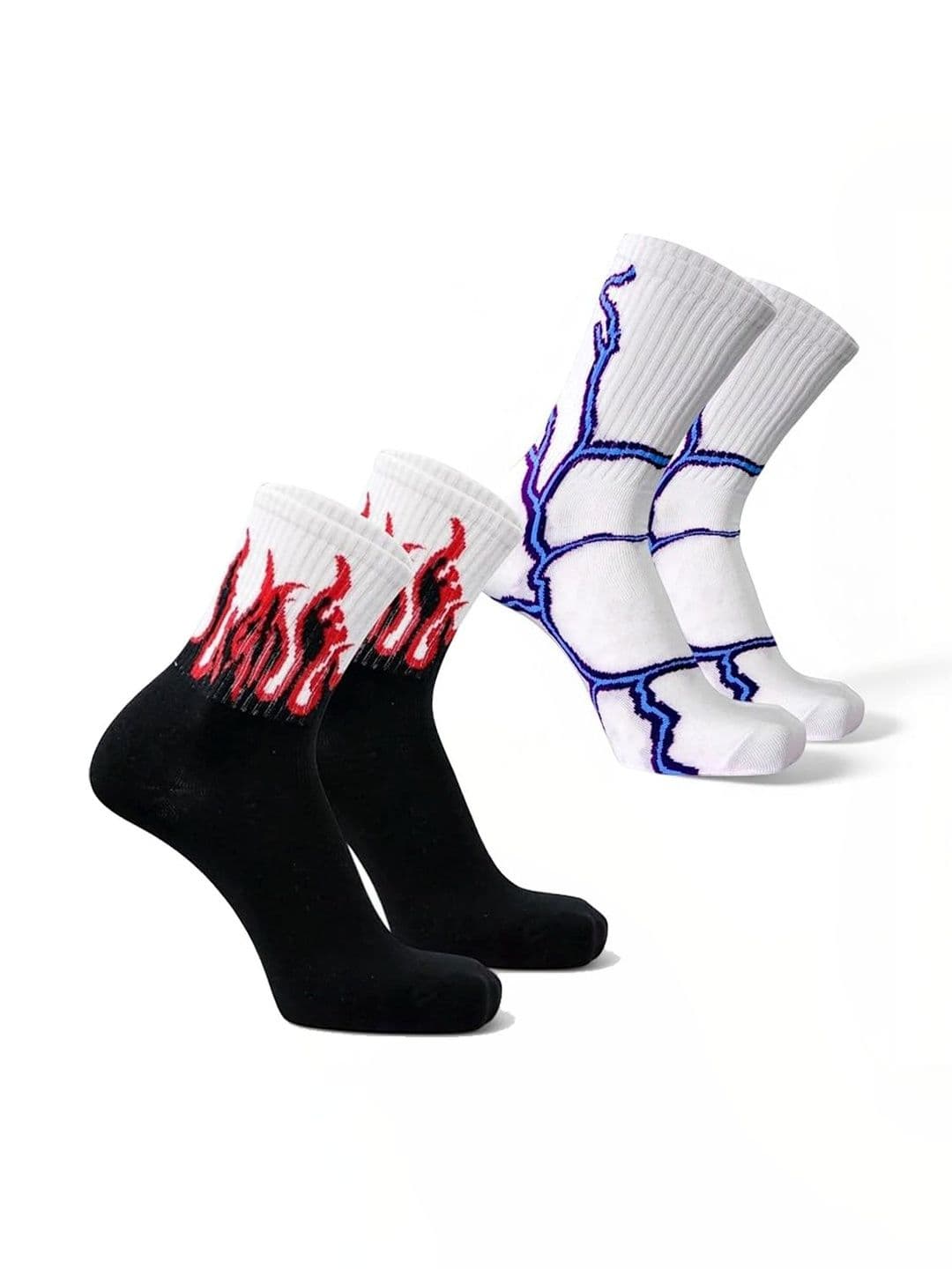 BEAR&BEYOND Men Pack of 2 Cotton Patterned Calf Length Socks - view 1