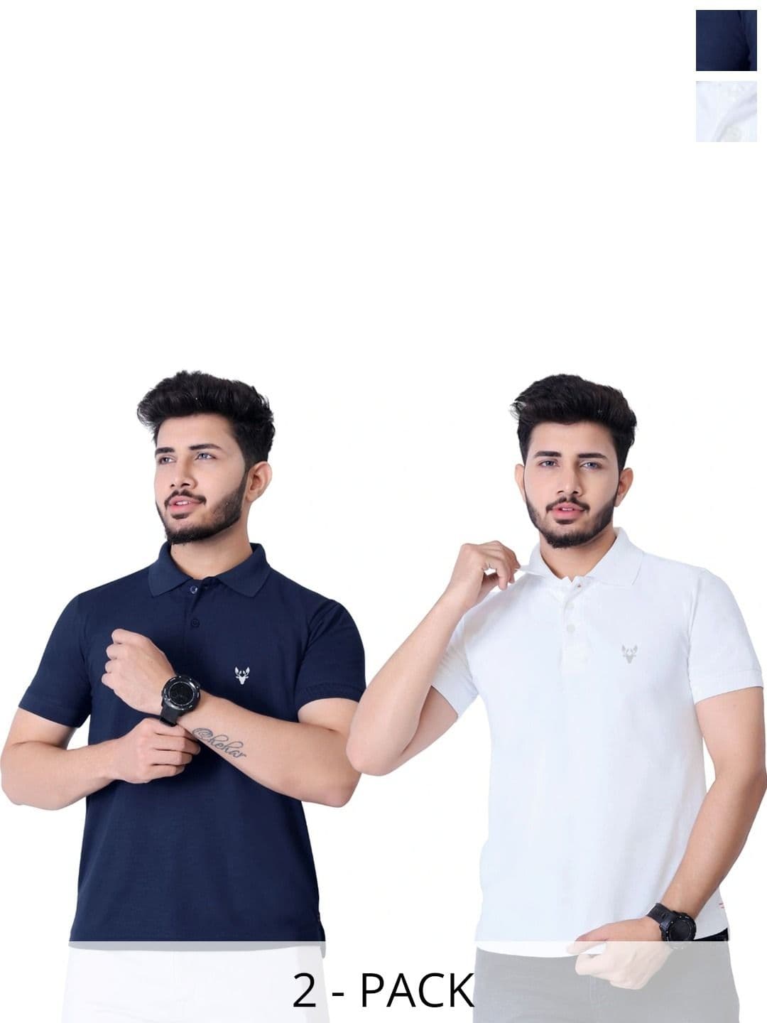 DEE LEAF Men Brand Logo 2 Polo Collar Abzorb T-shirt - view 1