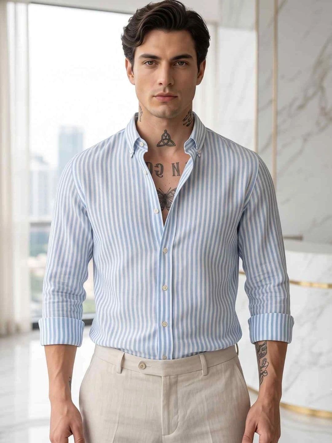 US MORATIO AMERICA Men Striped Casual Shirt - view 1
