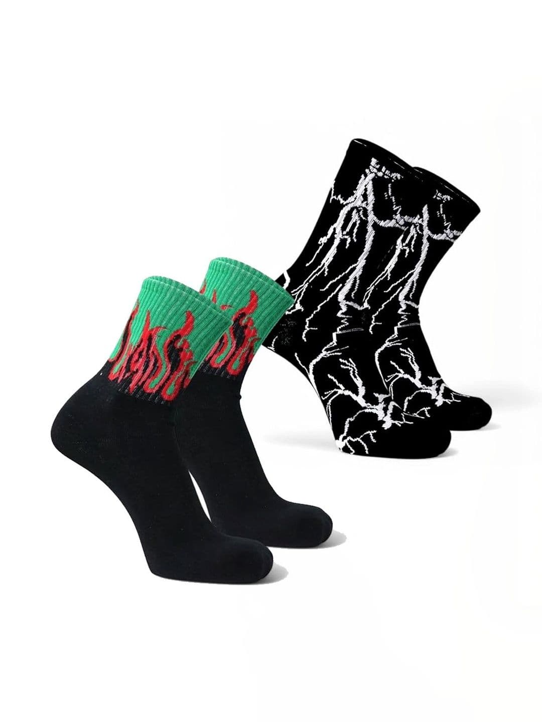 BEAR&BEYOND Men Pack of 2 Cotton Patterned Above Ankle Socks - view 1