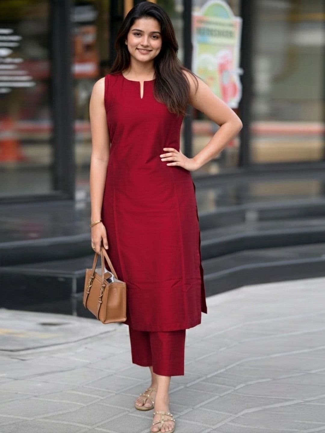 iEthniya Women Regular Kurta with Trousers - view 1
