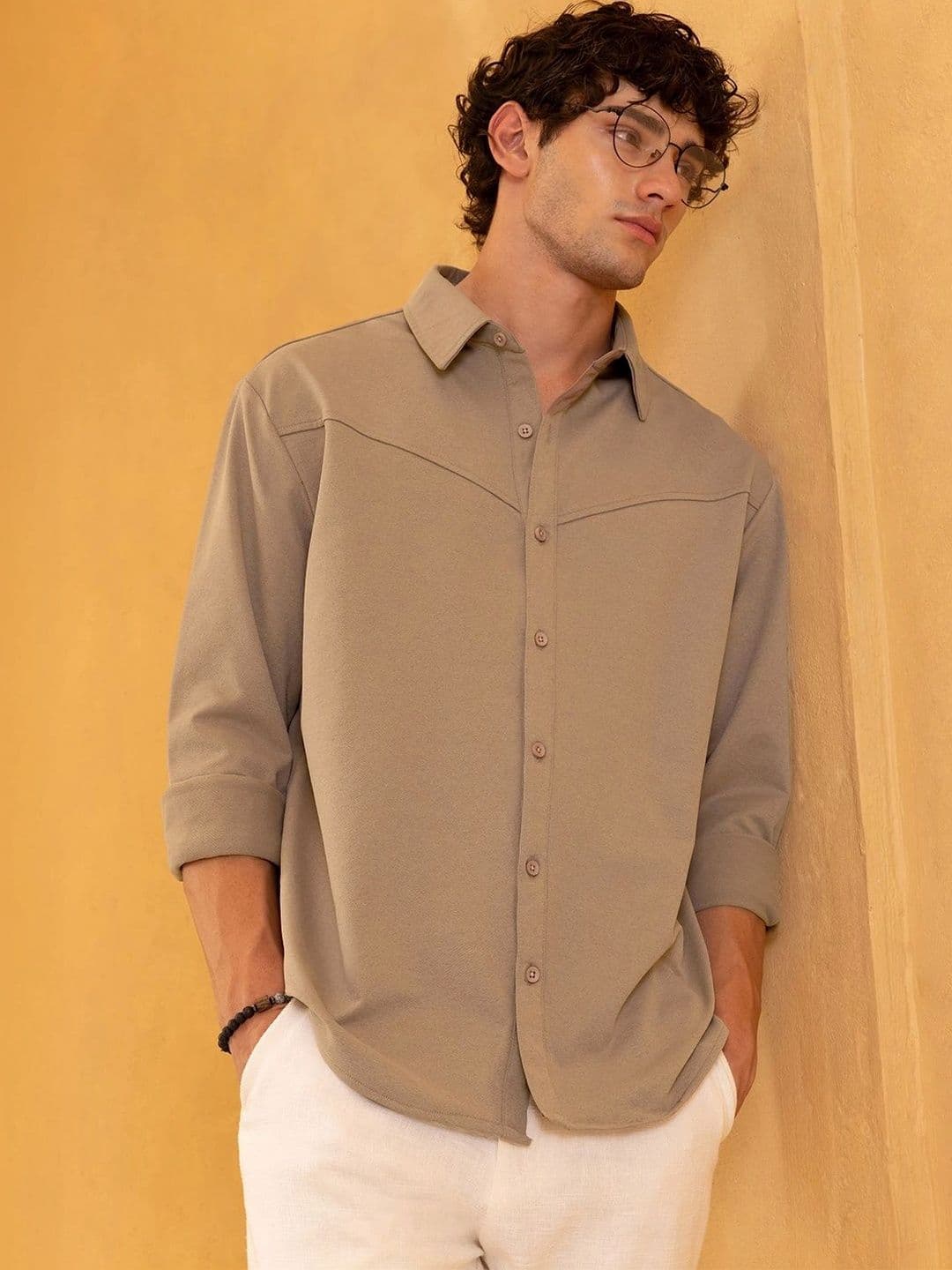 CAHOOT Men's Solid Oversized Fit Shirt - view 1