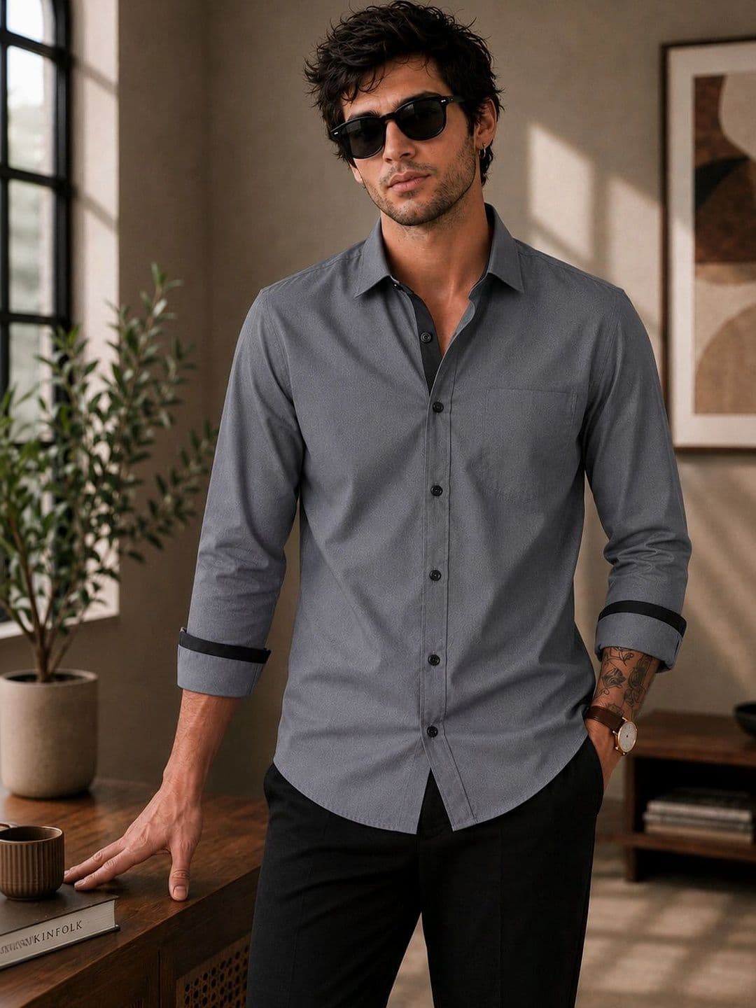 AGNIVAR COLLECTION Men Comfort Casual Shirt - view 1