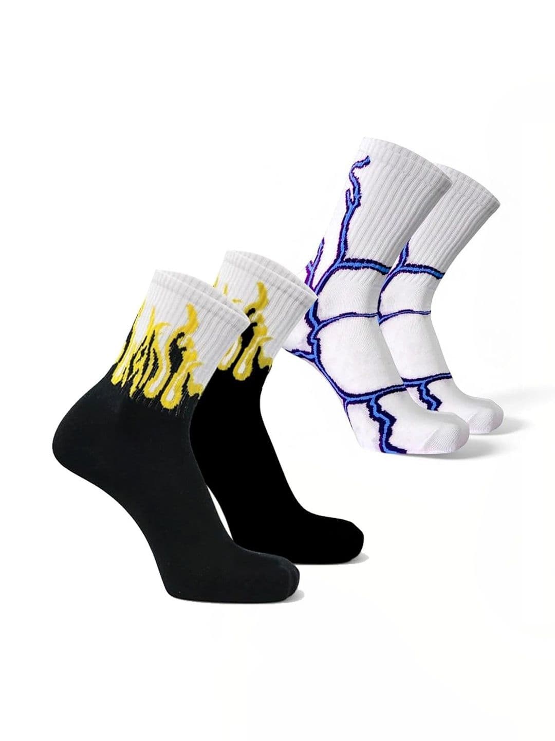BEAR&BEYOND Men Pack of 2 Cotton Patterned Above Ankle Socks - view 1