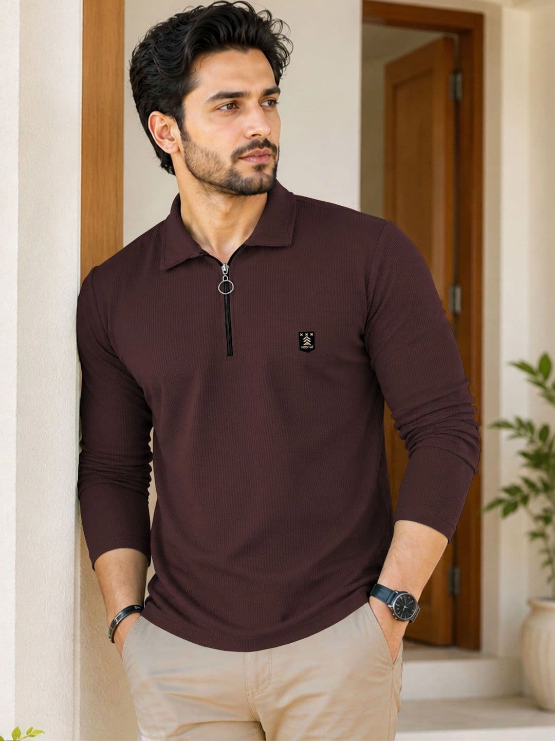 VeBNoR Men Polo Collar T-shirt - view 1