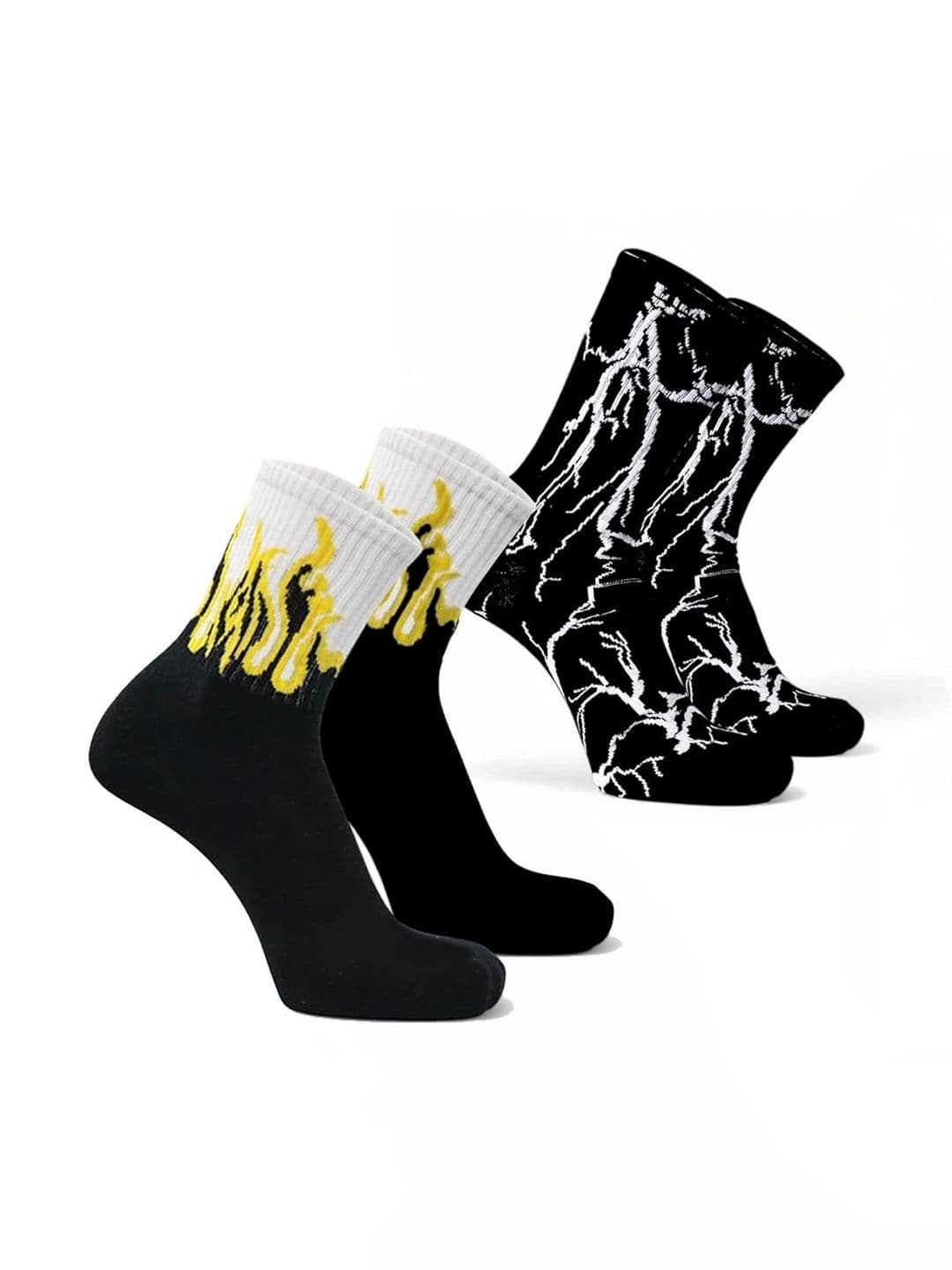 BEAR&BEYOND Men Pack of 2 Cotton Patterned Above Ankle Socks - view 1