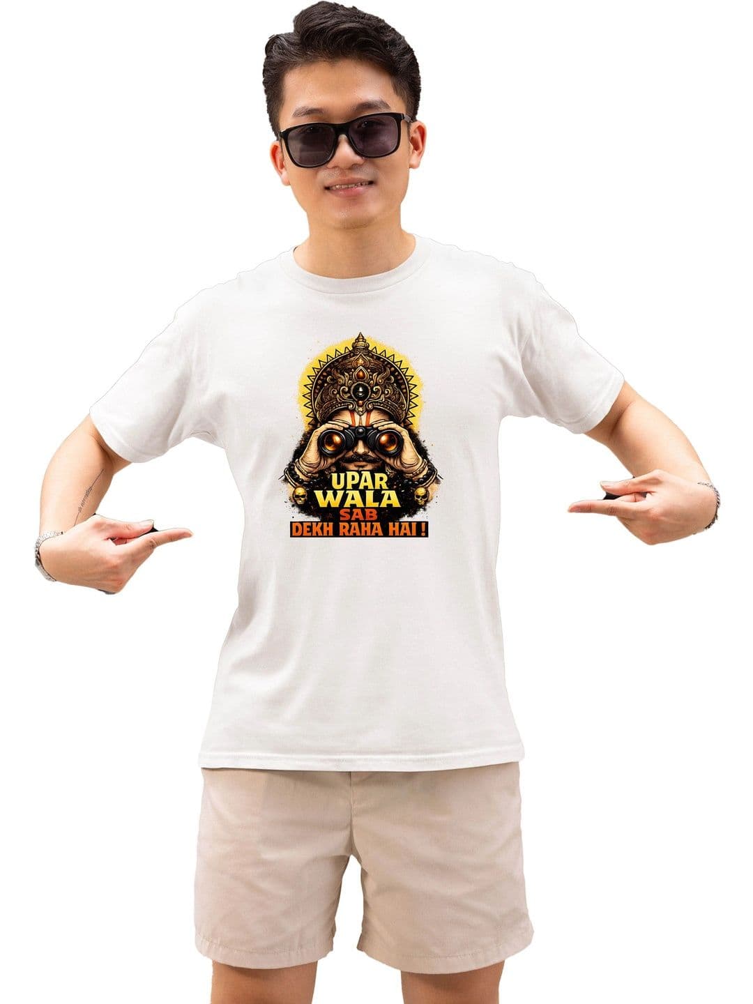 Printabulous Men Printed Pure Cotton T-shirt - view 1
