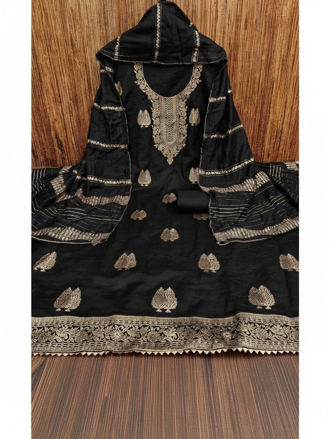 Dhaaga Ghar Art Silk Unstitched Dress Material - view 1