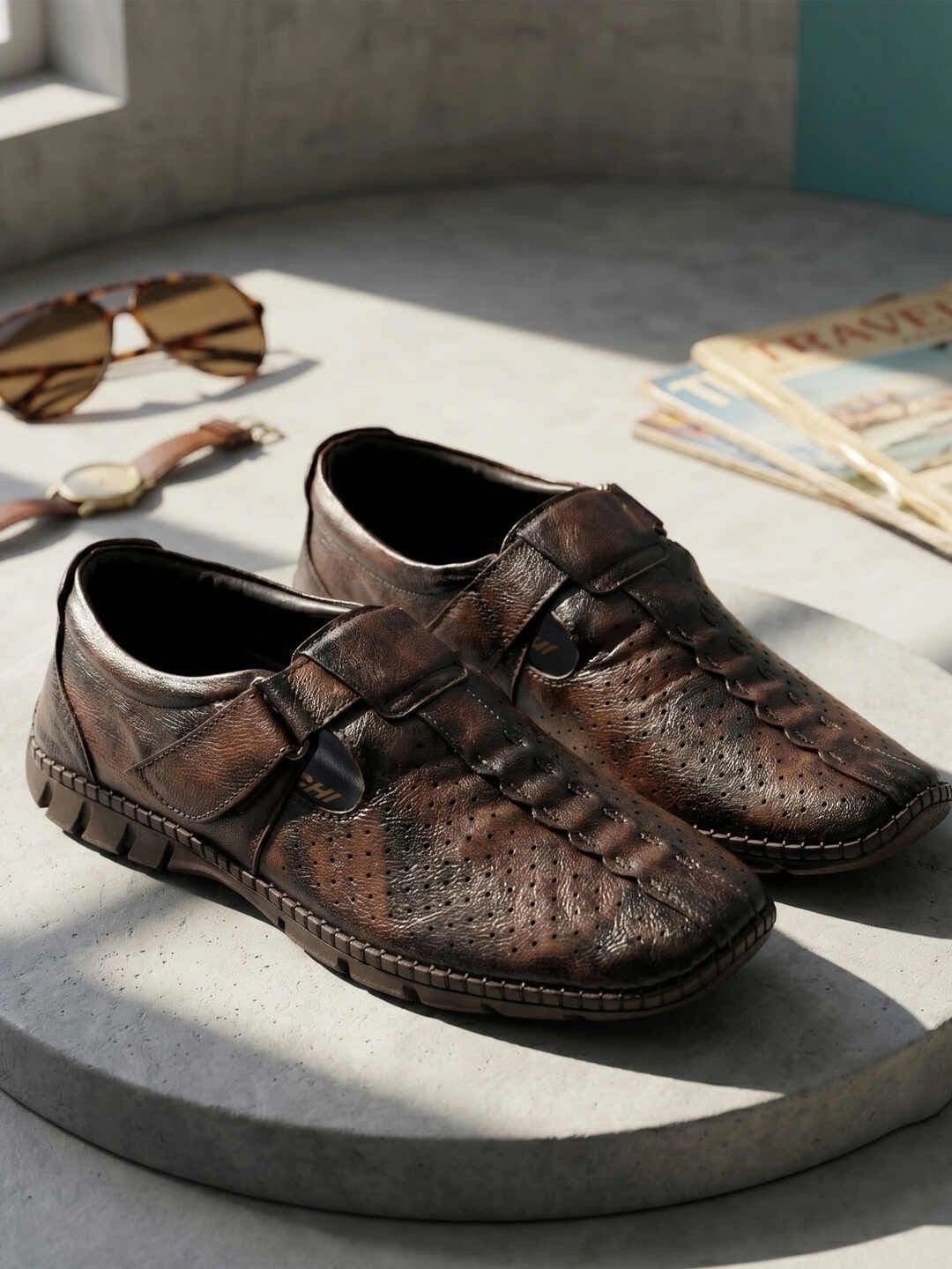Mochi Men Leather Shoe-Style Sandals - view 1
