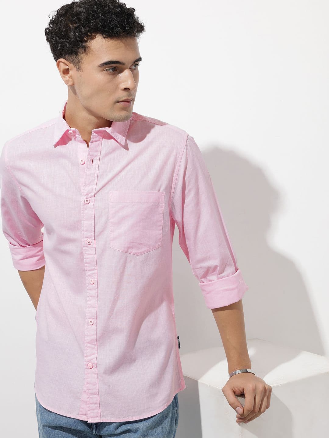 The Roadster Life Co. Cotton Linen Casual Shirt - view 1