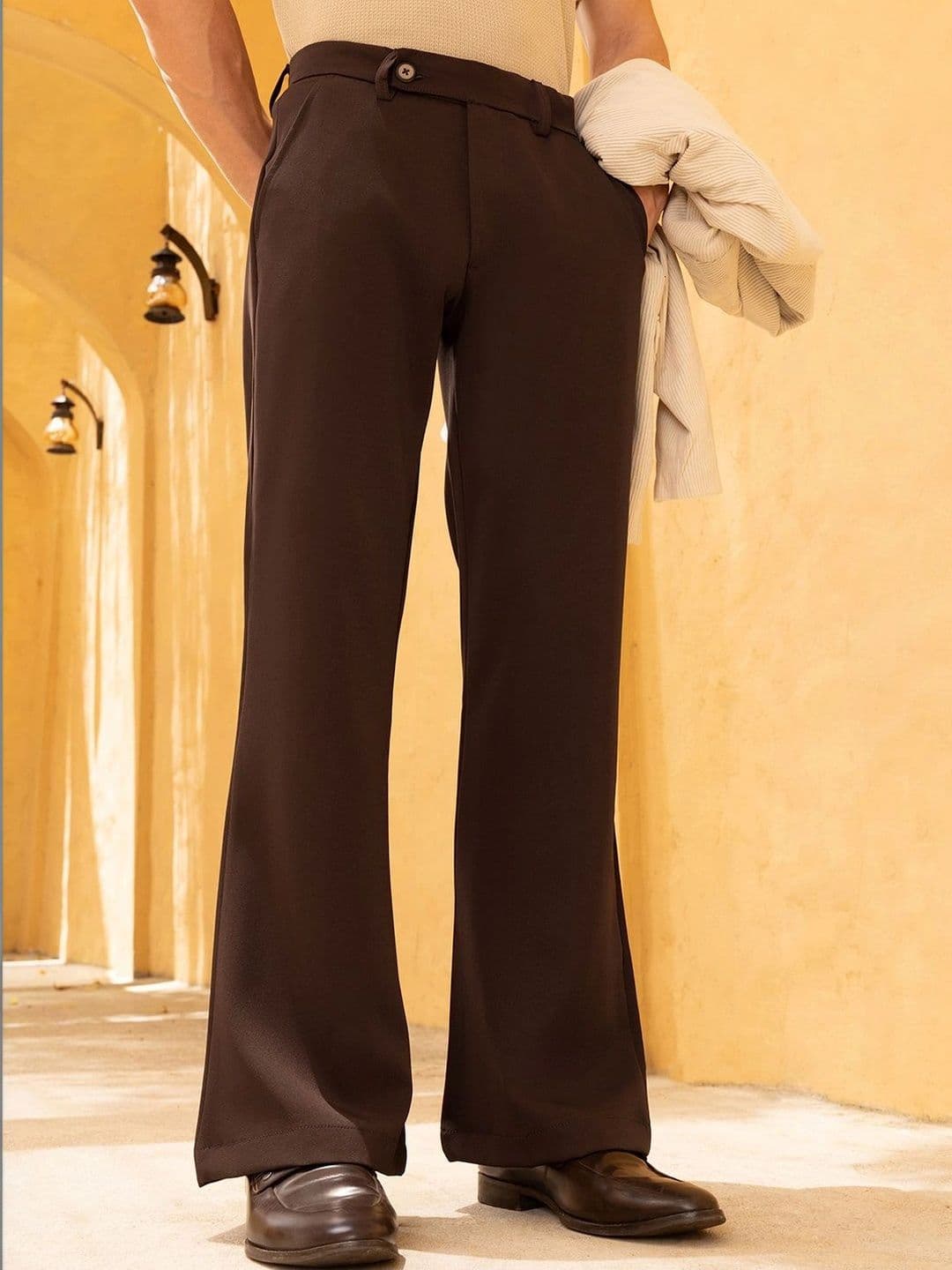 CAHOOT Men Classic Straight Fit Wrinkle Free Trousers - view 1