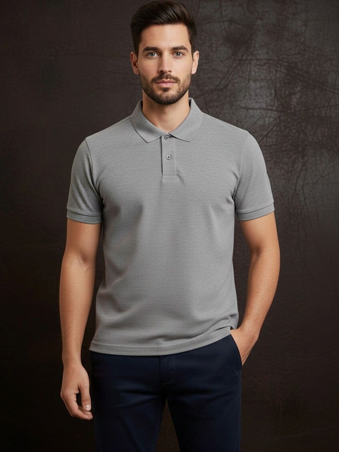 Mast & Harbour Men Polo Collar T-shirt - view 1