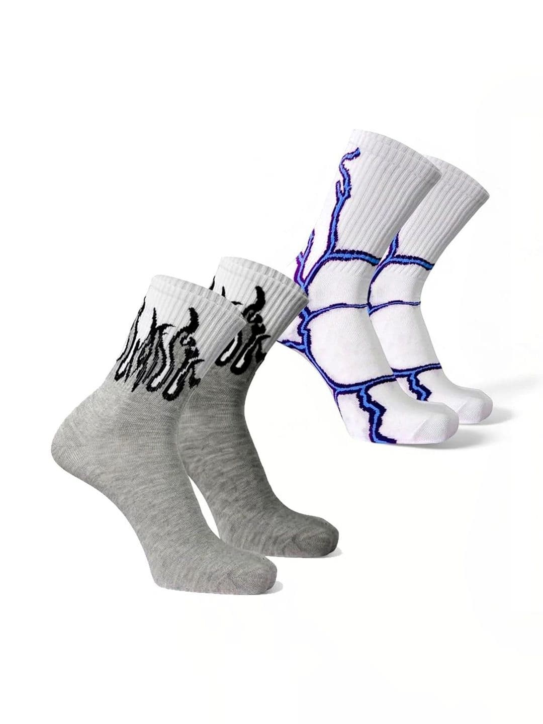 BEAR&BEYOND Men Pack of 2 Cotton Patterned Above Ankle Socks - view 1