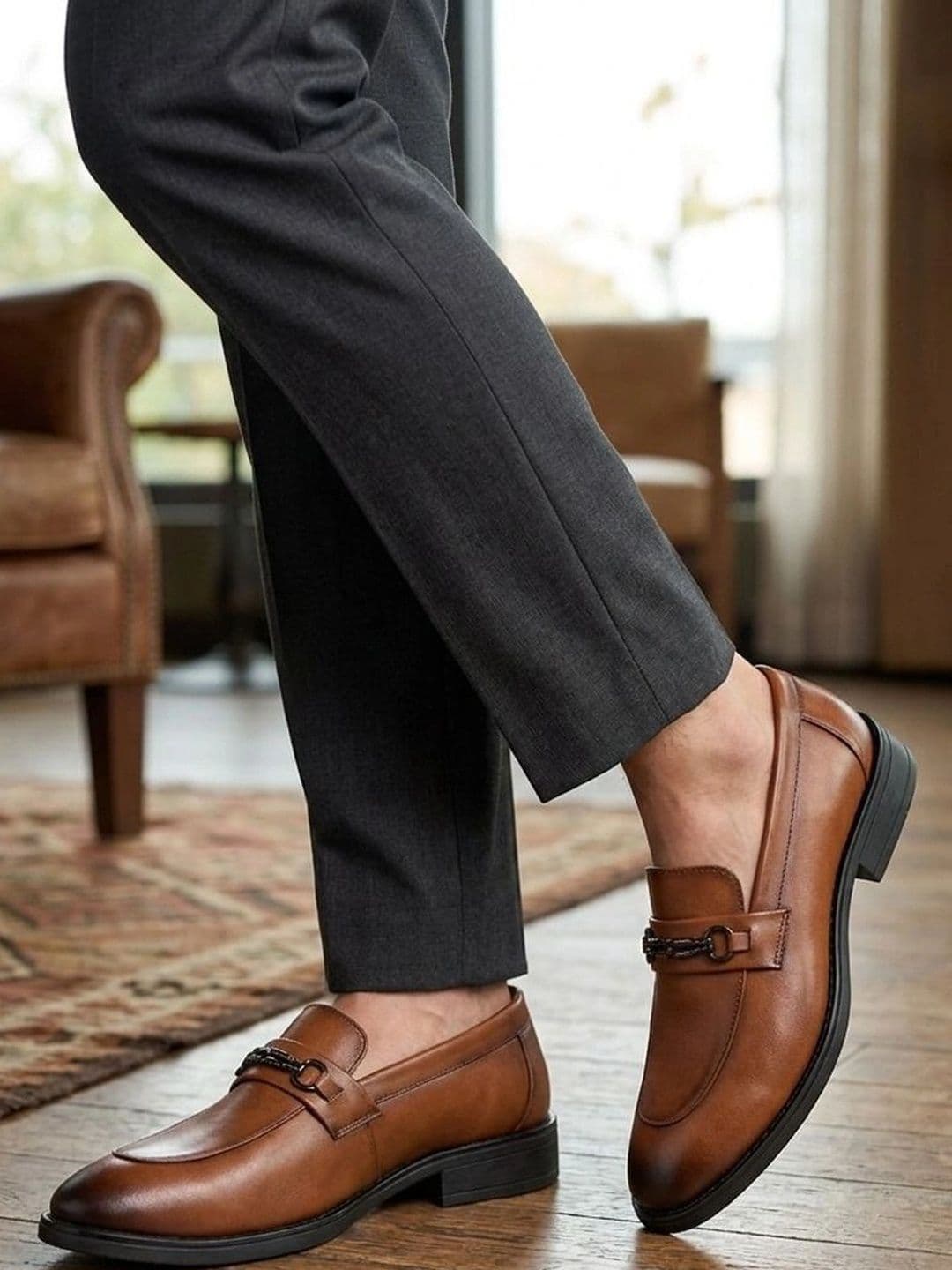 Killer Men PU Round Toe Slip-On Loafers Formal Shoes - view 1