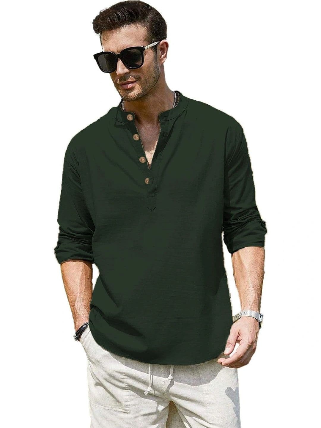 BLUE ROBED Men Kurta - view 1