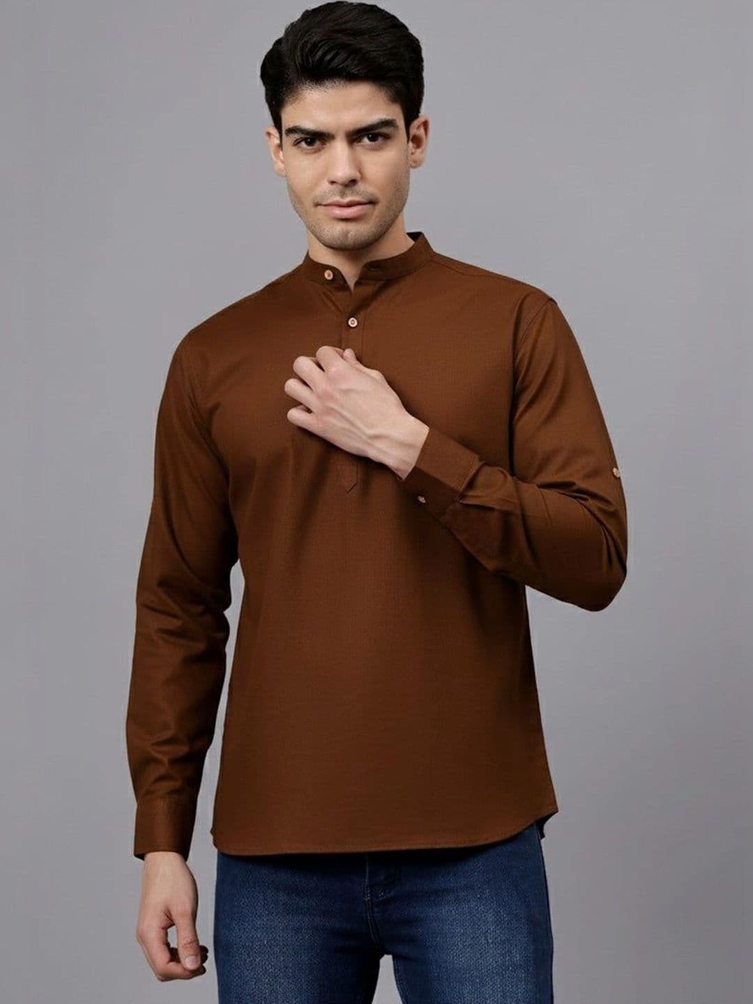 BLUE ROBED Men Kurta - view 1