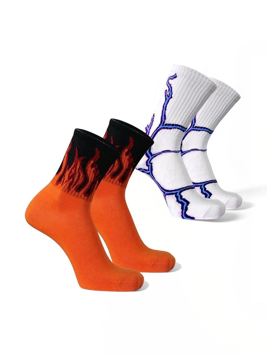 BEAR&BEYOND Men Pack of 2 Cotton Patterned Calf Length Socks - view 1