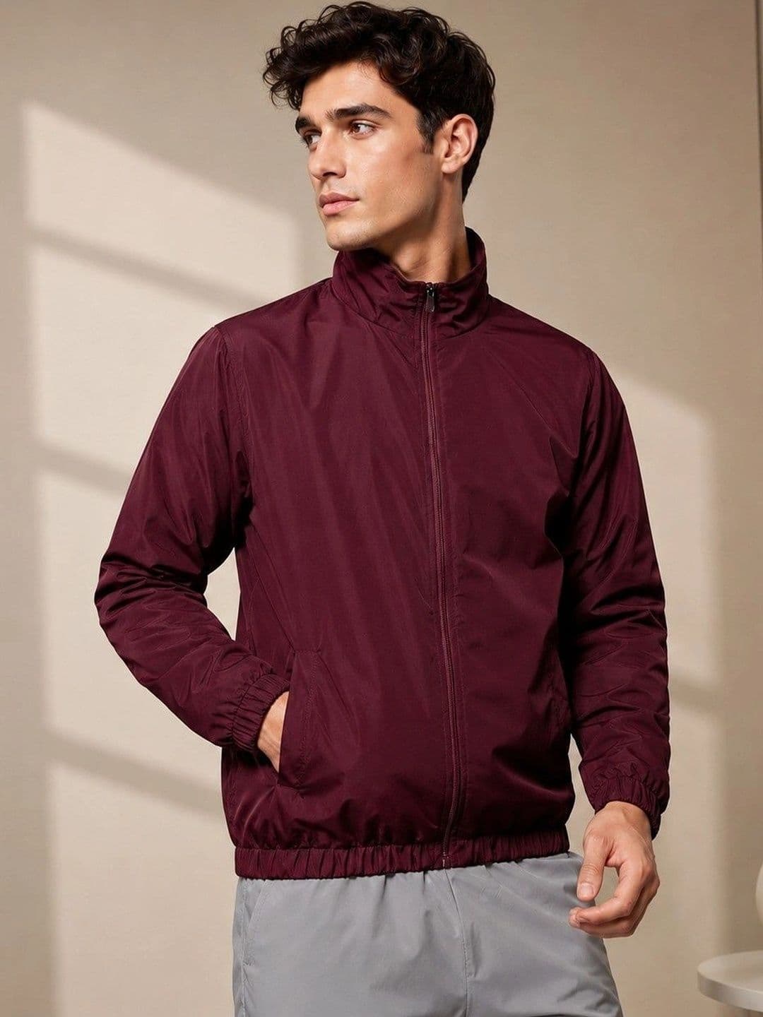 JKT Men Lightweight Training or Gym Bomber Jacket - view 1