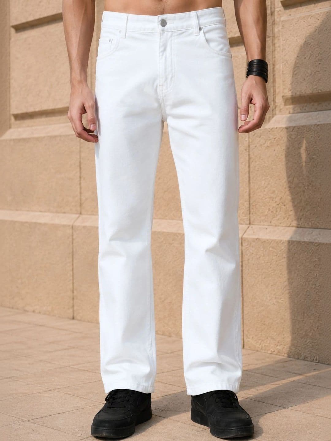 Moda Star Men Classic Relaxed Fit Mid-Rise Stretchable Jeans - view 1