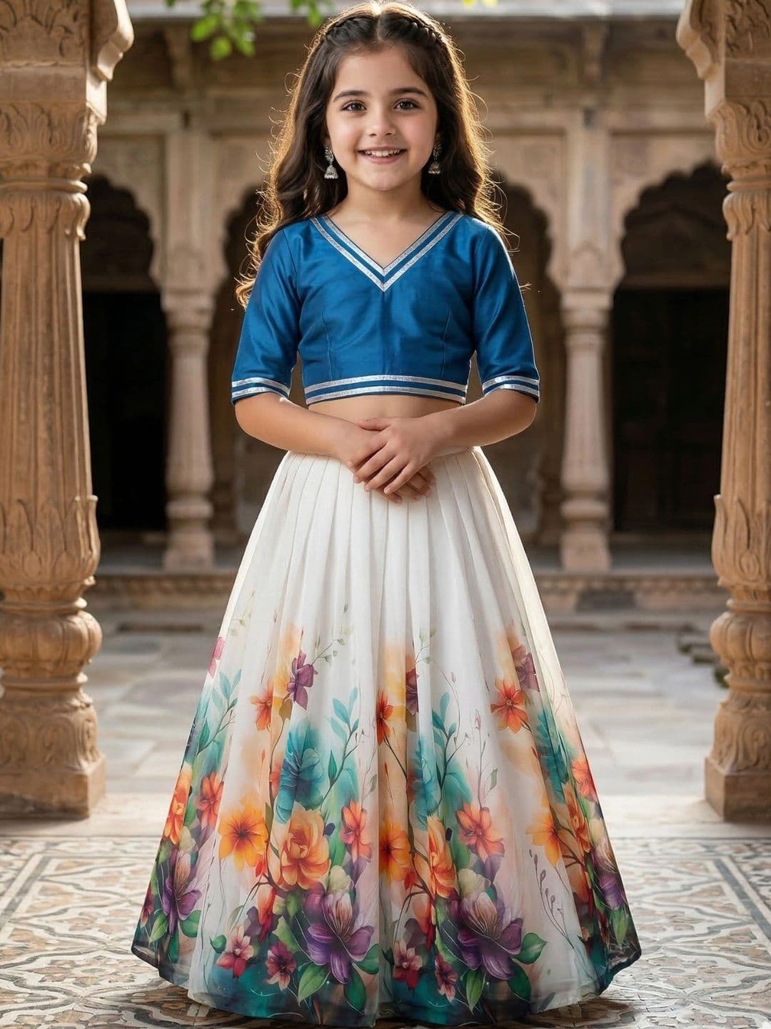 KALINI Girls Ready to Wear Lehenga & - view 1