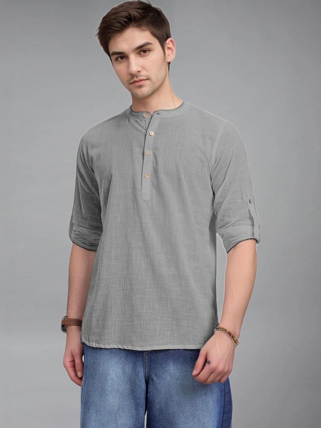 BLUE ROBED Men Kurta - view 1